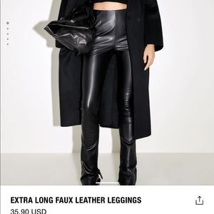 NWT Zara Leather Pants